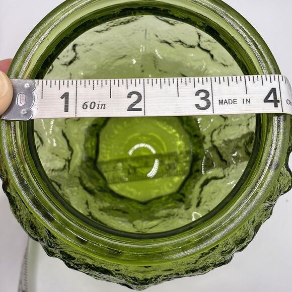 Vintage 1970’s E.O. Brody Co. Green Glass Candy Dish - Picture 8 of 11